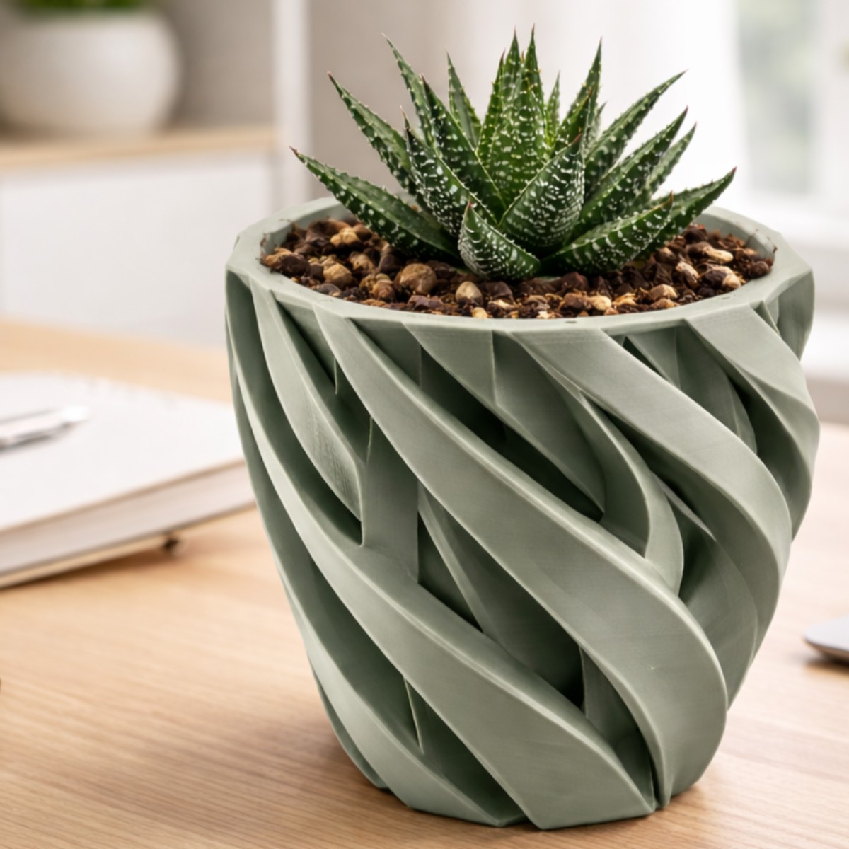 Maceta Nexo espiral