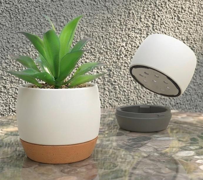 Maceta Minimalista con Sistema de Drenaje
